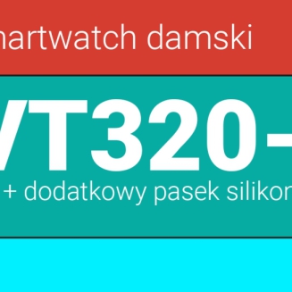Smartwatch Damski VELTORI VT320-1 Złota Bransoleta + Różowy Pasek Silikonowy - 12