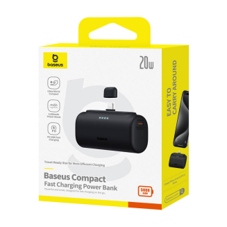 Powerbank OS-Baseus Compact IP 5000mAh 20W (czarny) - 6