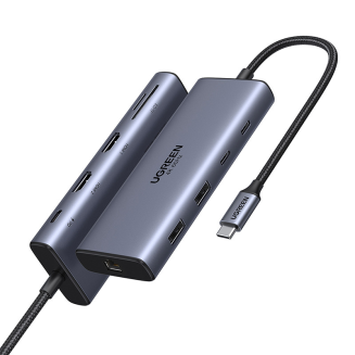 Hub USB-C UGREEN CM639 10-portowy PD 100W - 4