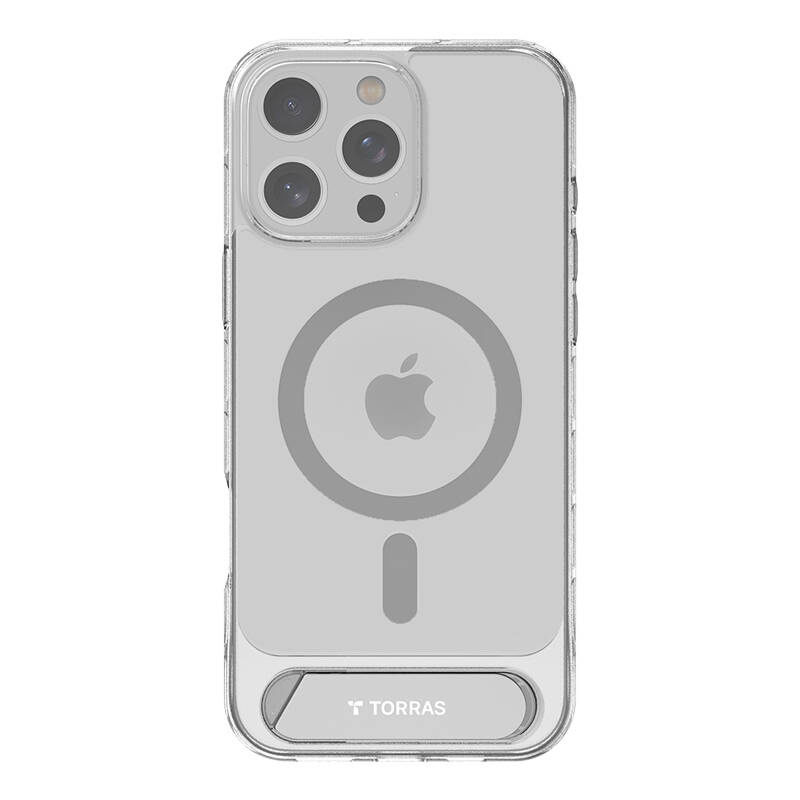  TORRAS Pstand Series Magnetic Case iPhone 16 Pro (Transparent)