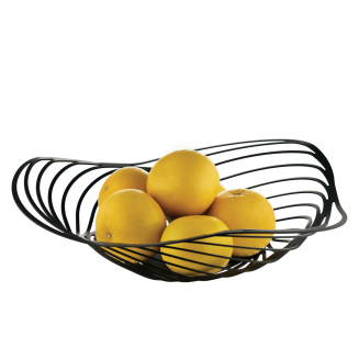 Patera na owoce Alessi Trinity czarna 43 cm - 2