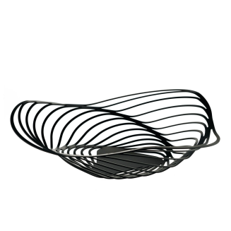 Patera na owoce Alessi Trinity czarna 43 cm - 3