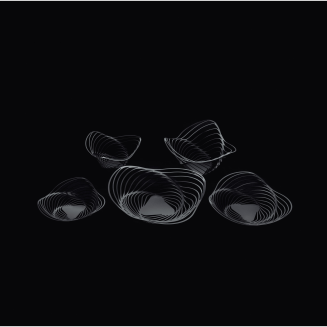 Alessi Trinity fruit platter, black, 43 cm - 5