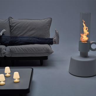 Lampa oliwna ogrodowa Fatboy Flamtastique XXL Bone - 7