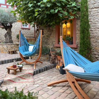 Fotel hamakowy ze stojakiem La Siesta Udine Organic Agave Comfort - 15