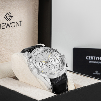 Zegarek Męski Giewont Chronograph Sapphire Srebrny GW7650-A1 - 8