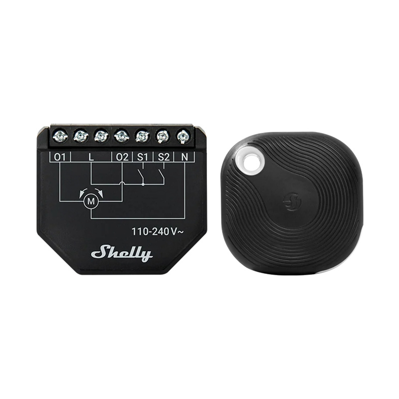  SHELLY Shutter + BLU Button Tough roller blind controller 1