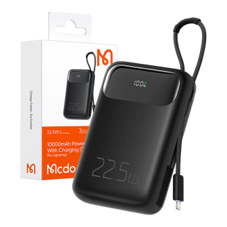 Power Bank Mcdodo MC-3253 10000mAh, 22.5W, do Light (czarny) - 2