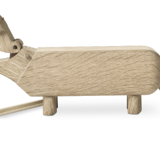 Figurka drewniana Kay Bojesen Hippo dąb 21 cm - 3