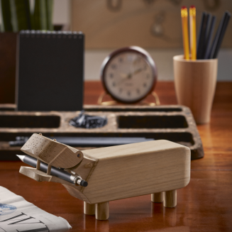 Figurka drewniana Kay Bojesen Hippo dąb 21 cm - 6