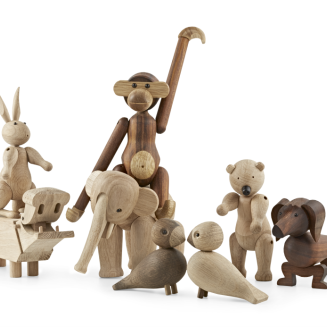 Figurka drewniana Kay Bojesen Hippo dąb 21 cm - 7