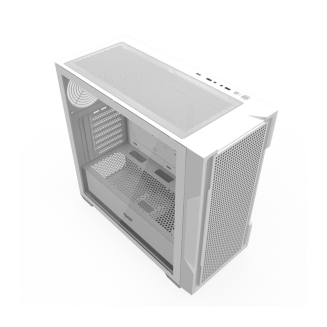  DARKFLASH DS900 Mesh Fanless Computer Case (White) - 4
