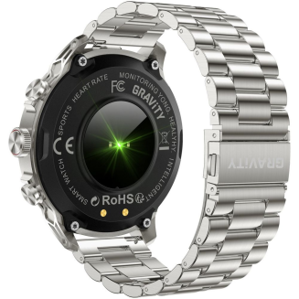 Smartwatch Gravity Srebrny Pasek + Bransoleta GT41-3 - 12