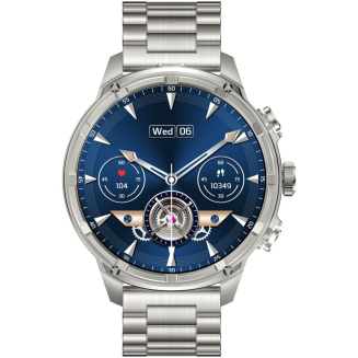 Smartwatch Gravity Srebrny Pasek + Bransoleta GT41-3 - 6