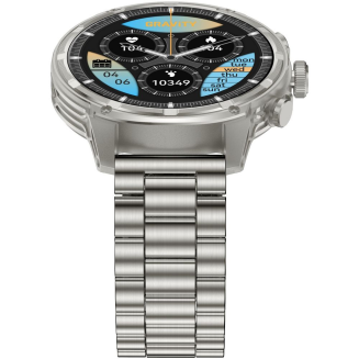 Smartwatch Gravity Srebrny Pasek + Bransoleta GT41-3 - 8