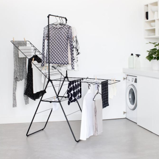 Suszarka na pranie Brabantia Hangon 25 m z drążkiem Black - 4