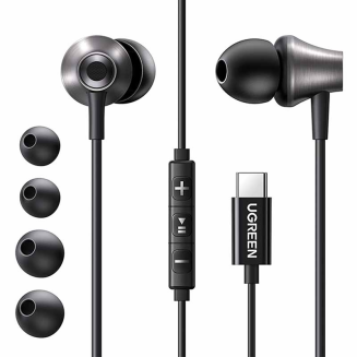  UGREEN EP105 wired headphones 3.5mm jack (black) - 3