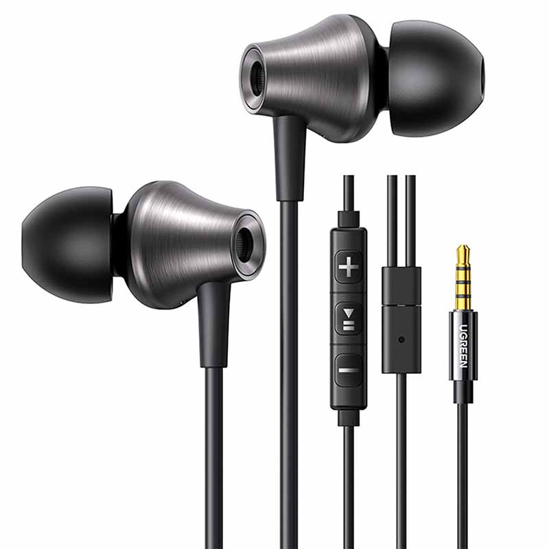  UGREEN EP105 wired headphones 3.5mm jack (black)