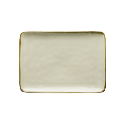  Rose&Tulipani | Set of 2 Concerto Avorio rectangular plates - Ivory, 27 x 19 cm