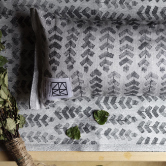  Lapuan Kankurit RUUSU X HVITTRÄSK sauna underlay white-gray 60x60 cm - 2