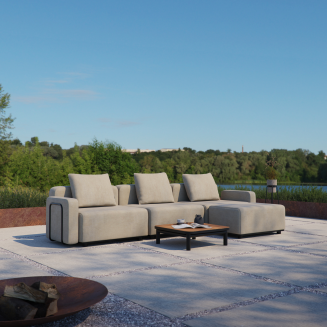 Sofa ogrodowa SACKit Cobana Lounge Sofa 3 Seater Kirra Sand - 2