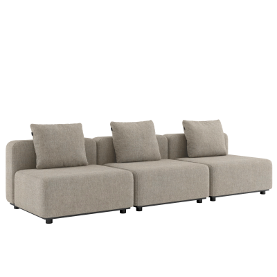  SACKit Cobana Lounge Sofa 3 Seater Kirra Sand garden sofa