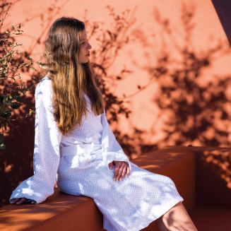  Bricini Be Vegan Stone M kimono robe - 2