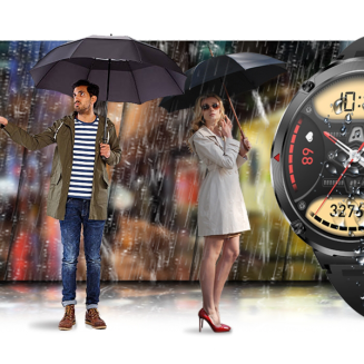 Smartwatch Gravity GT21-4 + Czarny Pasek Silikonowy - 22