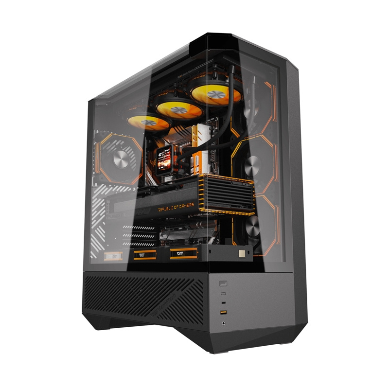  DARKFLASH DY460 computer case + 4 ARGB fans (black)