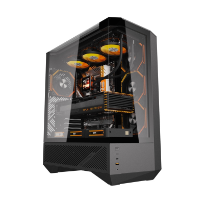  DARKFLASH DY460 computer case + 4 ARGB fans (black)