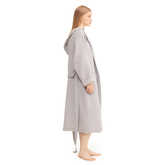  Szlafrok Lapuan Kankurit Tarva z kapturem white-grey XL - 2