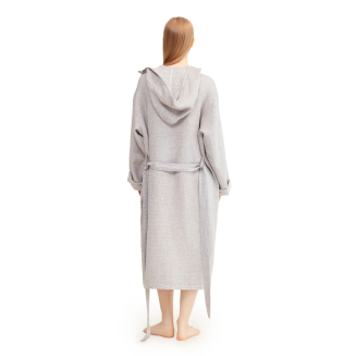 Szlafrok Lapuan Kankurit Terva z kapturem white-grey XL - 3