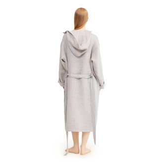 Szlafrok Lapuan Kankurit Terva z kapturem white-grey XL - 3