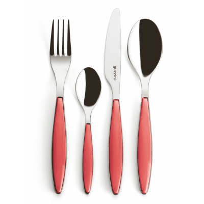 Guzzini Feeling cutlery set, 24 pieces, red