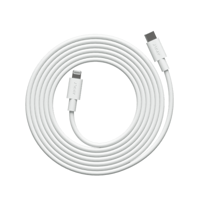 Kabel Avolt 1 USB C do ładowania Lightning (MFi) 2 m biały