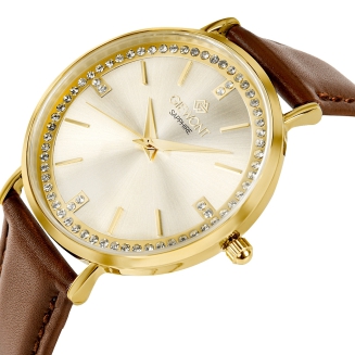 Zegarek Damski Giewont Sapphire Złoty GW5390-A3 - 2