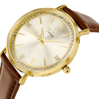 Zegarek Damski Giewont Sapphire Złoty GW5390-A3 - 2