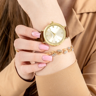 Zegarek Damski Giewont Sapphire Złoty GW5390-A3 - 4