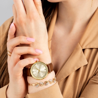 Zegarek Damski Giewont Sapphire Złoty GW5390-A3 - 5