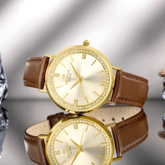 Zegarek Damski Giewont Sapphire Złoty GW5390-A3 - 7