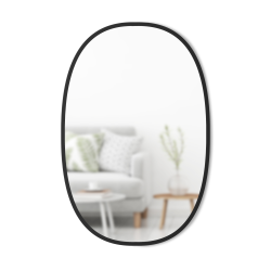 Lustro ścienne owalne Umbra Hub 91 cm Black