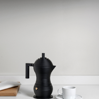 Kawiarka Alessi Pulcina na 3 filiżanki czarna - 2