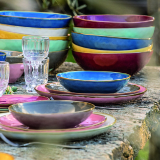  Rose&Tulipani | Set of 6 round Concerto Verde Acqua bowls - Mint, 7 cm - 3