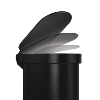 Kosz Simplehuman Slim stal FPP 45l czarny - 3