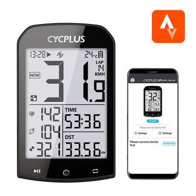  Cycplus M1 bike computer - compatible with: Strava, Trainingpeaks etc.