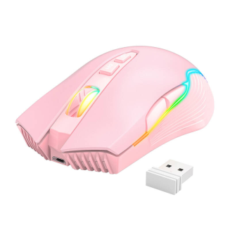  ONIKUMA CW905 2.4GHz Wireless Mouse (Pink) - 2