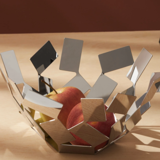 Alessi La Stanza dello Scirocco fruit basket, polished silver - 2