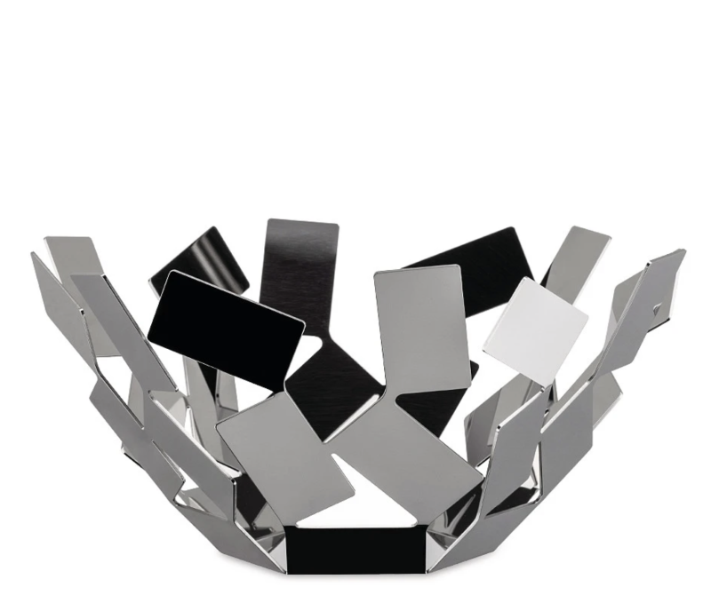 Alessi La Stanza dello Scirocco fruit basket, polished silver