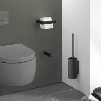  Zack Linea toilet paper holder black 12 cm - 2