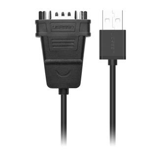 Kabel USB do DB9 / RS-232 Ugreen CR104 1.5m (czarny) - 2